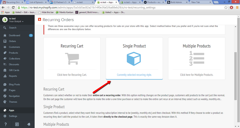 Jordan's Product Fullshipping option